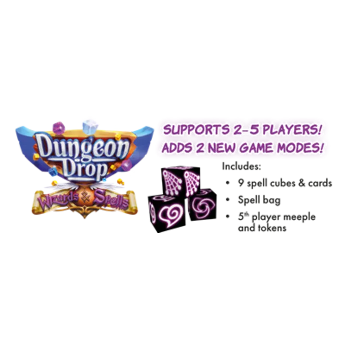 PHASE SHIFT GAMES Dungeon Drop Wizards & Spells - Billede 2