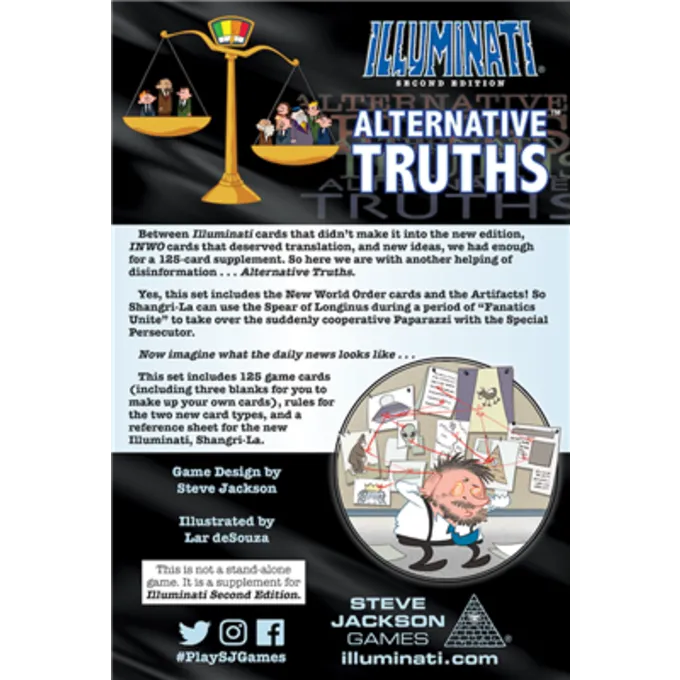 STEVE JACKSON GAMES Illuminati Second Ed Alternative Truths - Billede 2