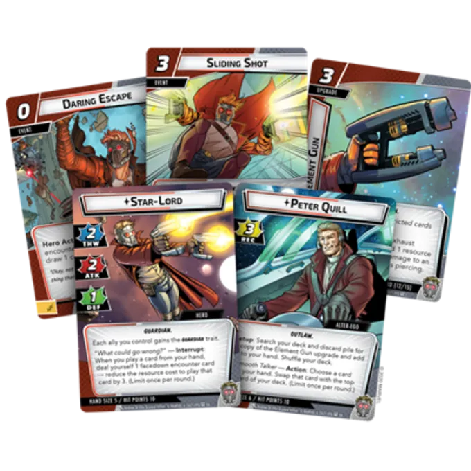 FANTASY FLIGHT GAMES Marvel LCG Champions Star-Lord Hero Pack - Billede 2