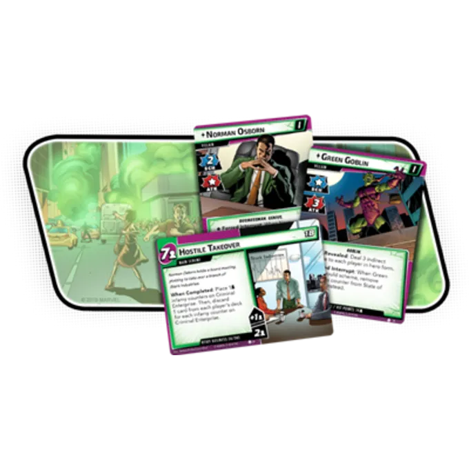 FANTASY FLIGHT GAMES Marvel LCG The Green Goblin Scenario - Billede 2