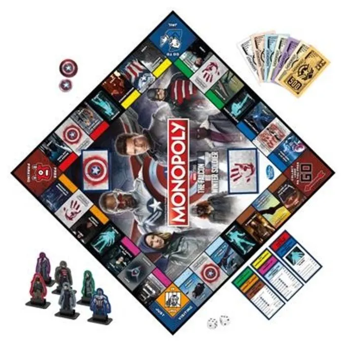 Hasbro Monopoly The Falcon And The Winter Soldier - Billede 3