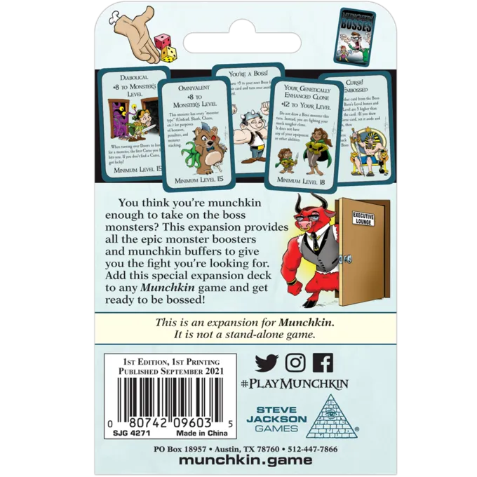 STEVE JACKSON GAMES Munchkin Bosses - Billede 2