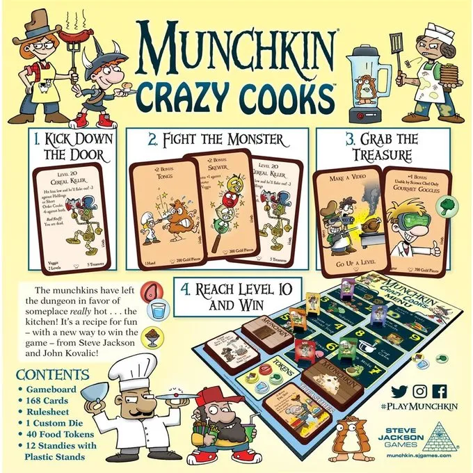 STEVE JACKSON GAMES Munchkin Crazy Cooks Deluxe - Billede 3