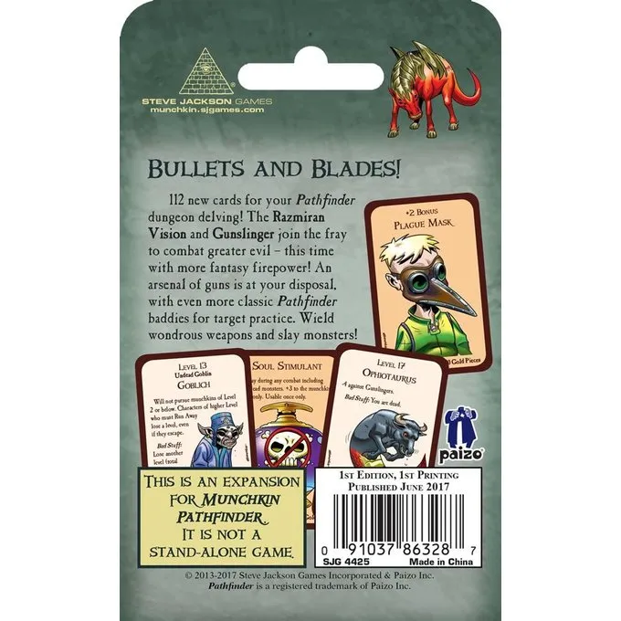 STEVE JACKSON GAMES Munchkin Pathfinder 2 Guns And Razzes - Billede 3