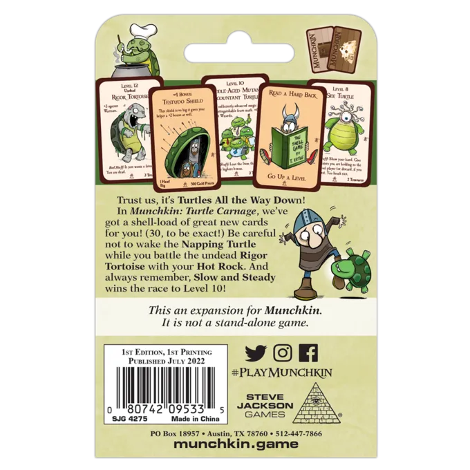 STEVE JACKSON GAMES Munchkin Turtle Carnage - Billede 3