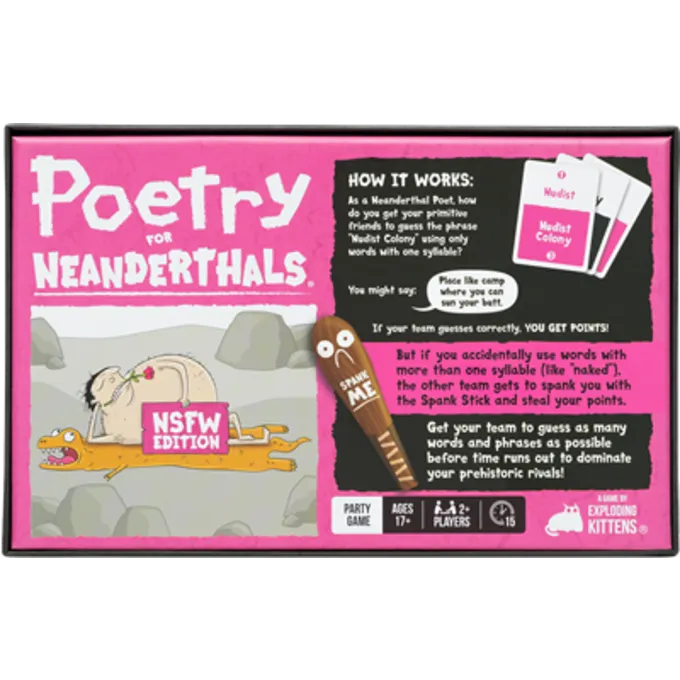 EXPLODING KITTENS Poetry For Neanderthals NSFW - Billede 2