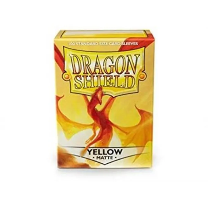 DRAGON SHIELD SLEEVES Dragon Shield MATTE - Yellow (100ct) - Billede 2