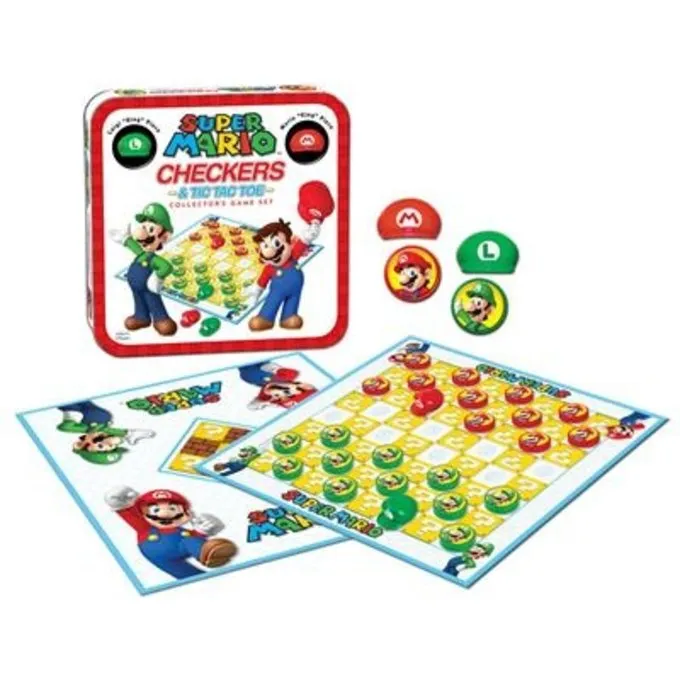 USAOPOLY Super Mario Combo Checkers/Tic Tac Toe - Billede 2
